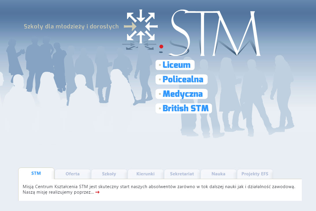 Strona www Szkół STM